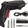 Cordless Rechargeable Screwdriver Set Compact Electric Drill with LED Light